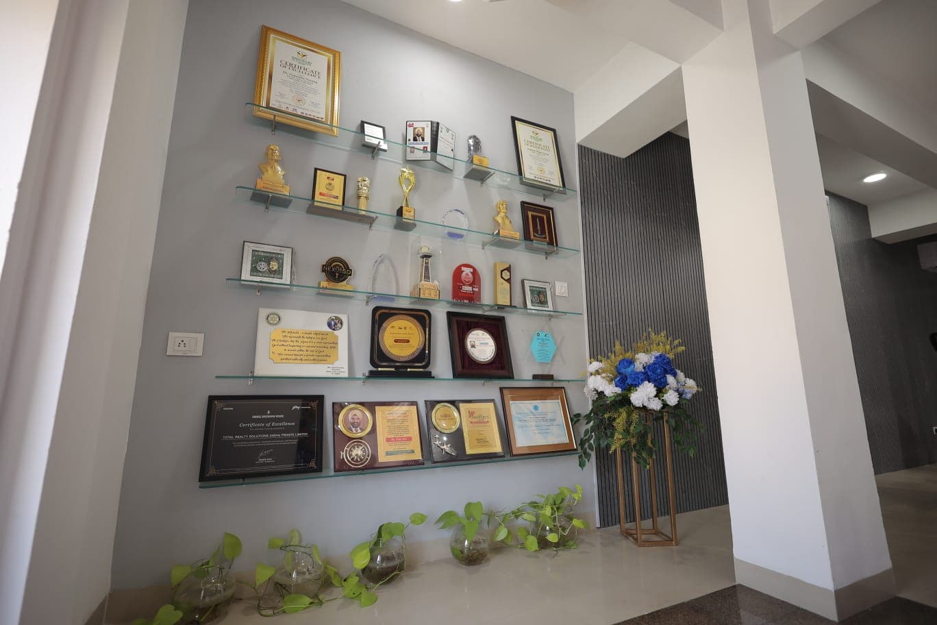 TRS office display wall
